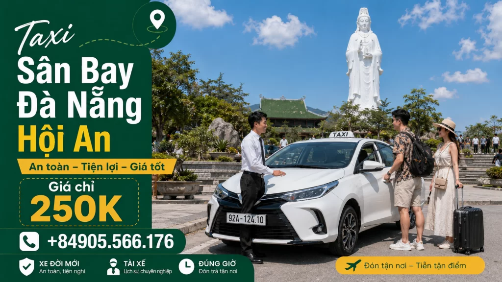 Taxi Sân Bay Đà Nẵng đi Hội An 1 taxi da nang hoi an