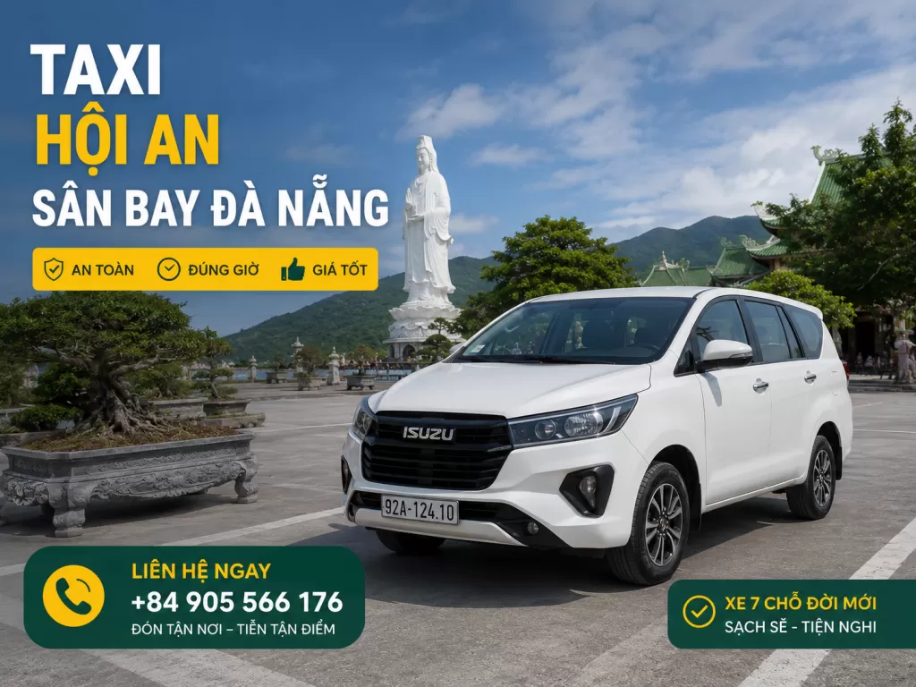 Taxi Hội An đi Sân Bay Đà Nẵng 1 taxi hoi an da nang