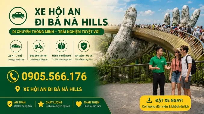 xe hội an đi bà nà