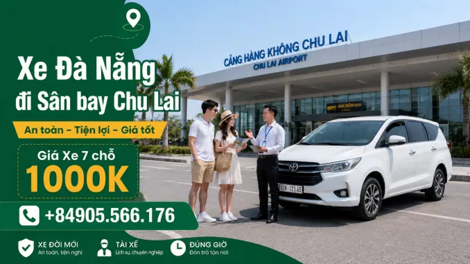xe đà nẵng đi sân bay chu lai
