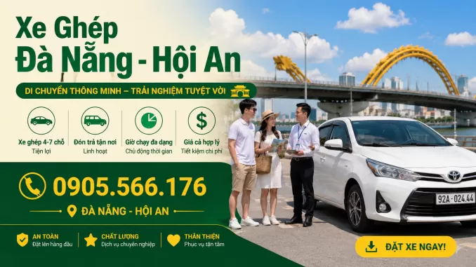 xe ghép đà nẵng đi hội an