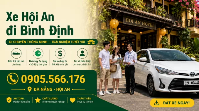 xe hội an đi bình định
