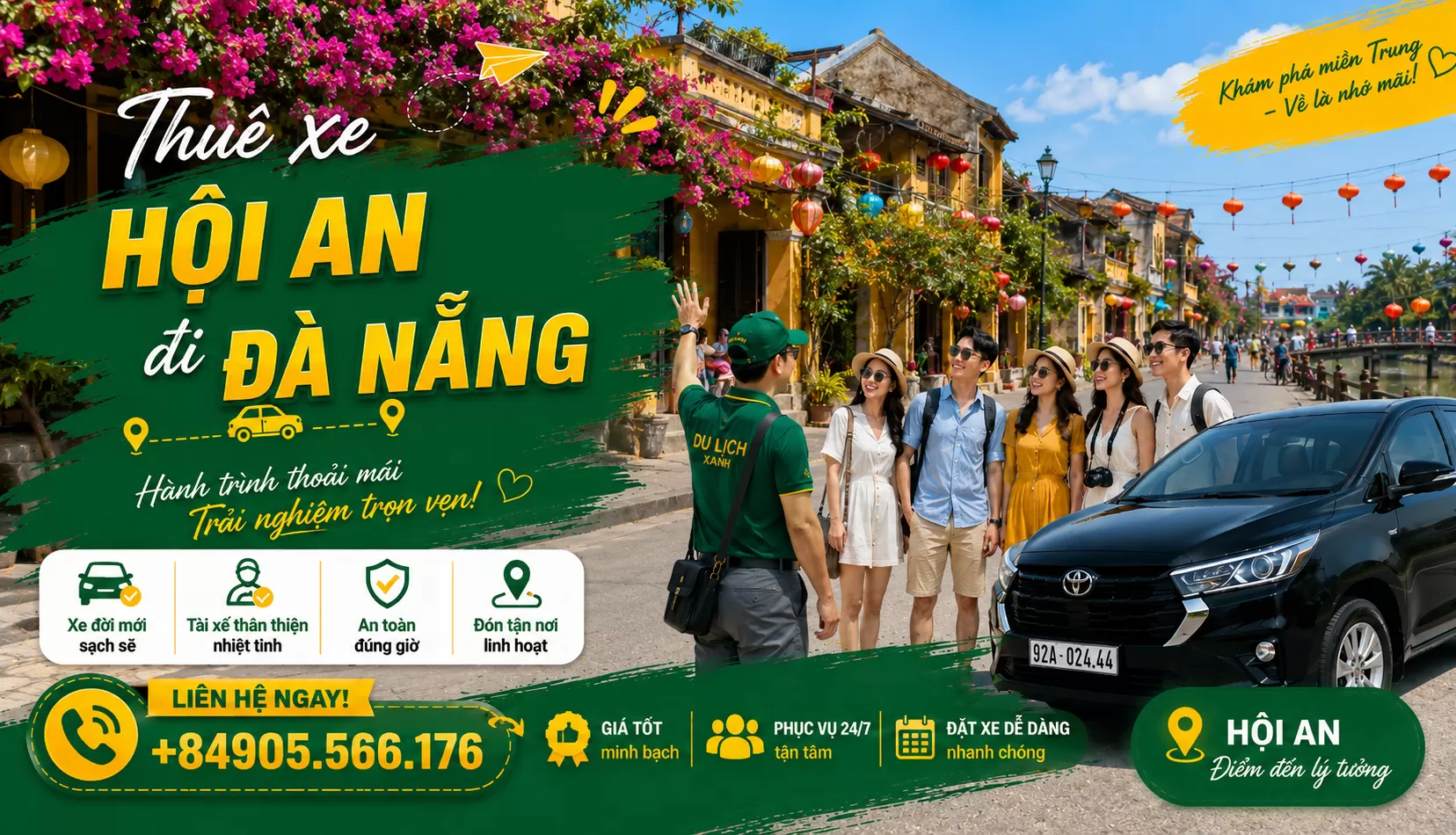 Xe riêng từ Hội An đi Đà Nẵng