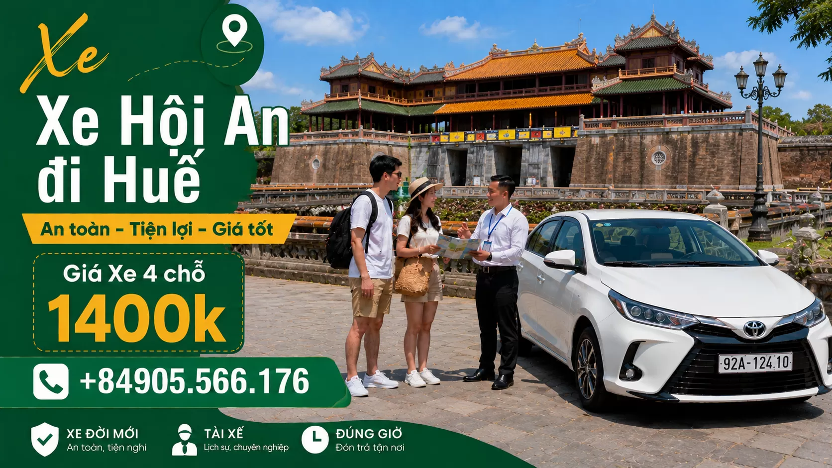 Xe riêng từ Hội An đi Huế