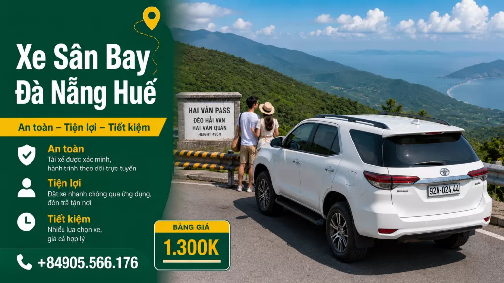 Xe Sân Bay Đà Nẵng đi Huế 1 xe san bay da nang di hue