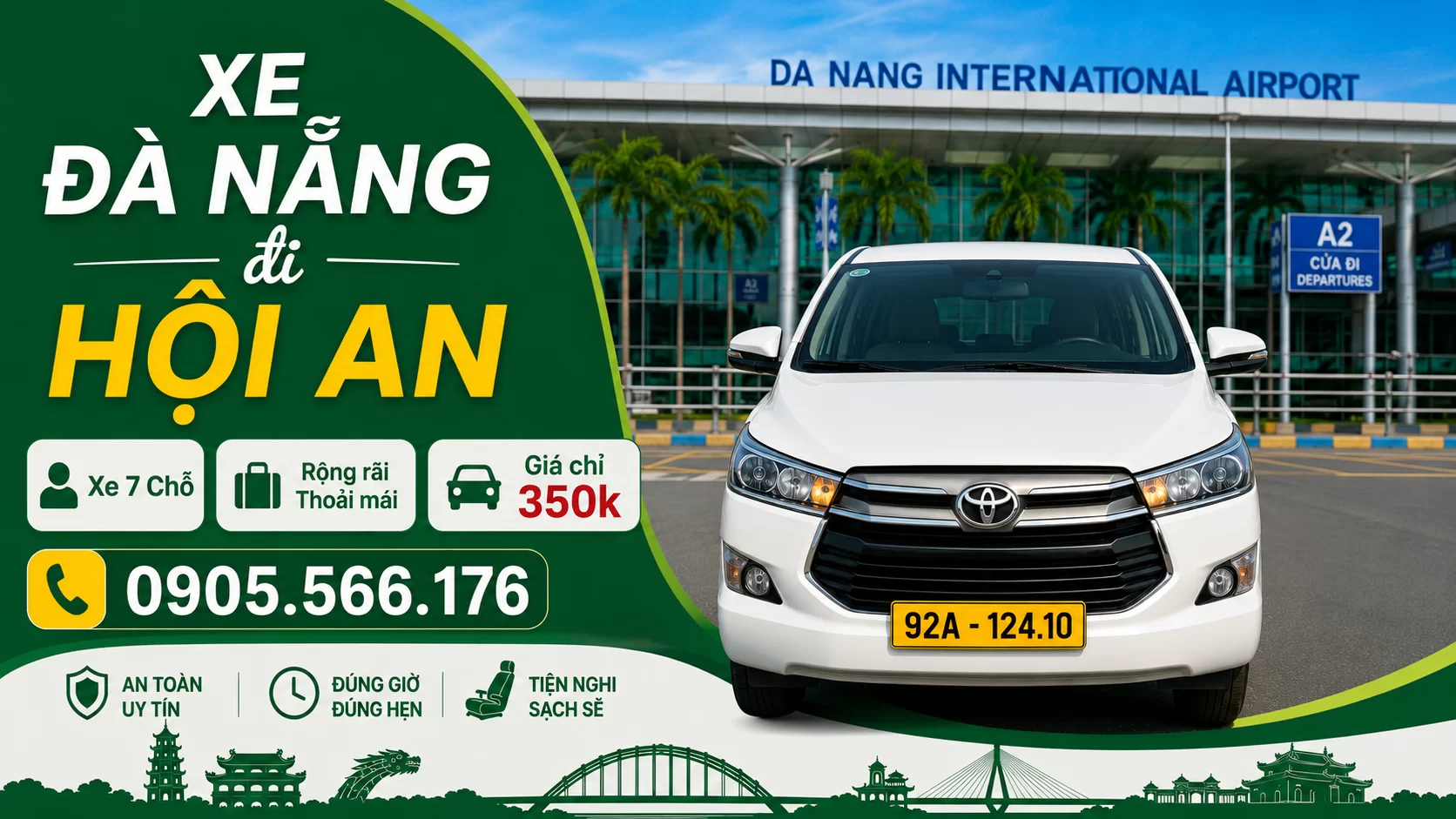 Xe riêng từ Đà Nẵng đi Hội An